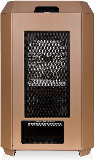 Thermaltake The Tower 300 Gaming Micro Tower Κουτί Υπολογιστή με Πλαϊνό Παράθυρο και RGB Φωτισμό Gravel Sand