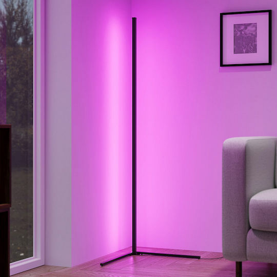 Trio Lighting Level LED Stehleuchte H141xB43cm. mit RGB Licht Schwarz