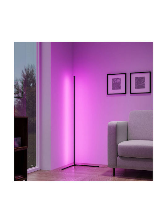 Trio Lighting Level LED Φωτιστικό Δαπέδου Υ141xΜ43εκ. με RGB Φως Μαύρο