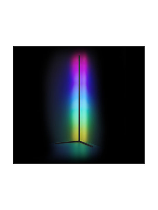 Trio Lighting Level LED Φωτιστικό Δαπέδου Υ141xΜ43εκ. με RGB Φως Μαύρο