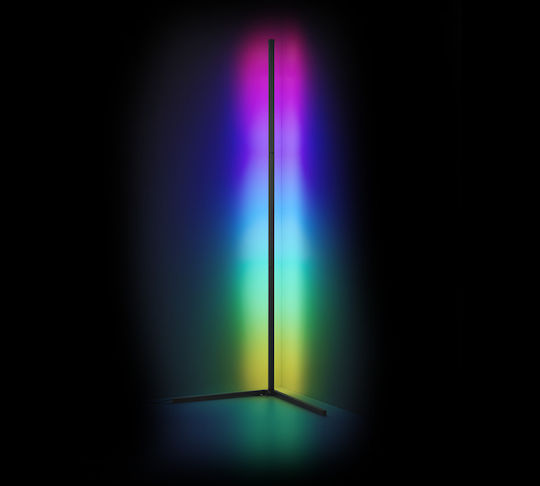 Trio Lighting Level LED Stehleuchte H141xB43cm. mit RGB Licht Schwarz
