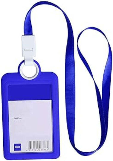Kartenhalter Doppelseitig Transparenter Ausweishalter Plastikhülle Vertikal Doppelseitiger Namenskartenhalter Lanyard Schule Büro Schwarz