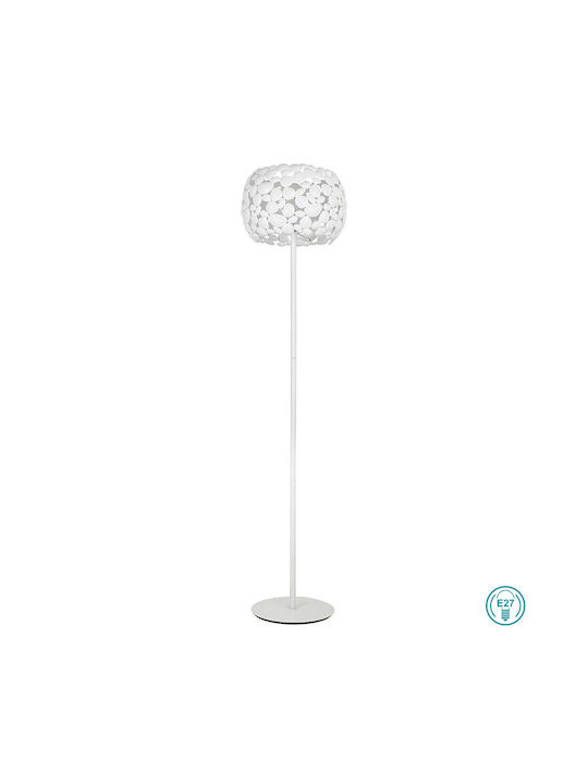 Fan Europe Dioniso Floor Lamp H163xW40cm. with Socket for Bulb E27 White