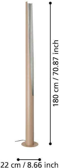 Eglo Prebone 2 Floor Lamp H180cm. Beige