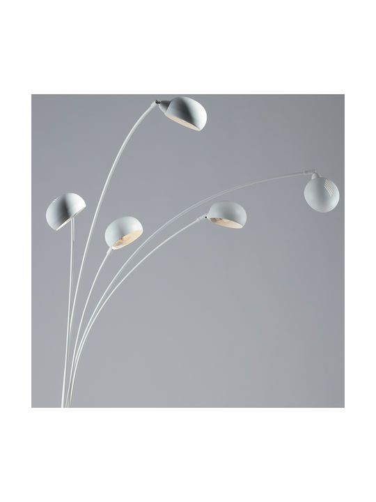 Fan Europe Eracle-pt Floor Lamp Height 219x108 cm with E14 Lamp Bulb Base White
