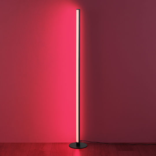 Trio Lighting Tendo LED Подова Лампа В115xД30см. с RGB Светлина 55лм Черен