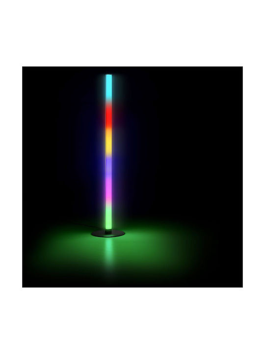 Trio Lighting Tendo LED Floor Lamp H115xW30cm. with RGB Light 55lm Black