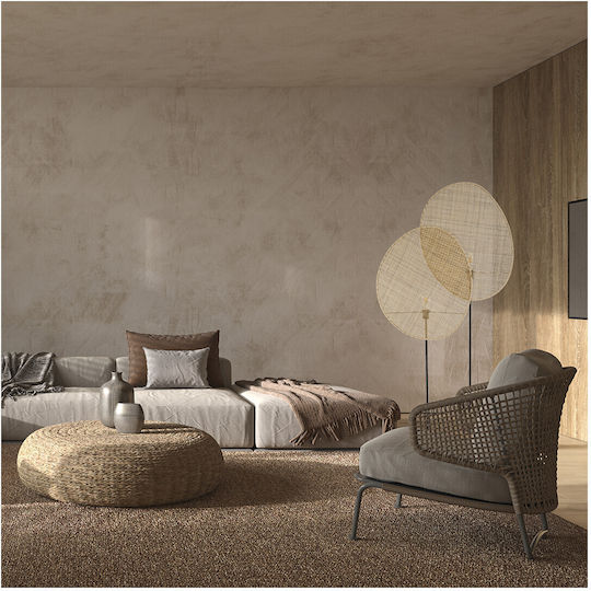 GloboStar Azul Floor Lamp H170xW90cm. with Socket for Bulb E27 Beige