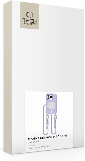 Tech-Protect Magnecklace Back Cover Silicone Lilac (iPhone 16 Pro Max)