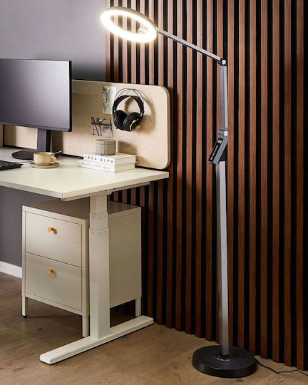 Beliani LED Stehleuchte Gray