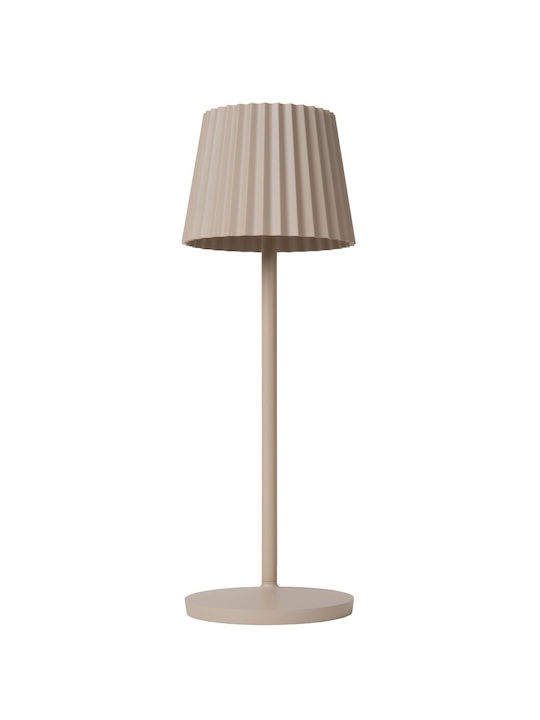 Lucide Lightning Lucide Lampă De Masă LED Pentru Exterior 2W Cu Lumină Alb Cald IP54 Bej