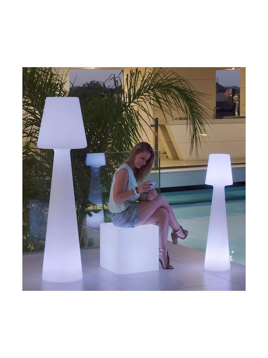 NewGarden Outdoor Floor Lamp IP65 for E27 Light Bulb Base White