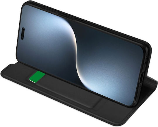 Techsuit Magskin Book Σιλικόνης / Δερματίνης Μαύρο (Honor Magic7 Pro - Techsuit)