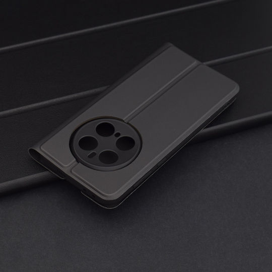 Techsuit Magskin Book Σιλικόνης / Δερματίνης Μαύρο (Honor Magic7 Pro - Techsuit)