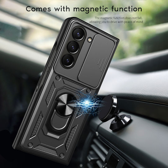 Ring Armor Campro Sonique Case Samsung Large Hole Galaxy Z Fold 6 Blue
