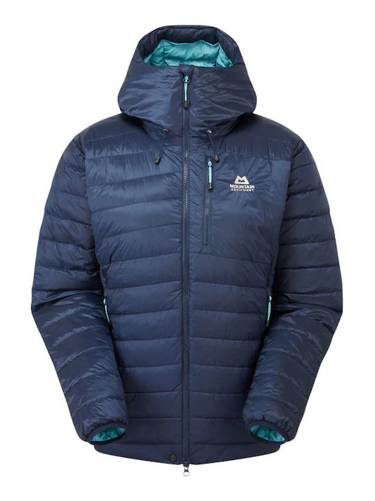 Κοντό Γυναικείο Puffer Μπουφάν για Χειμώνα Cosmos Blue