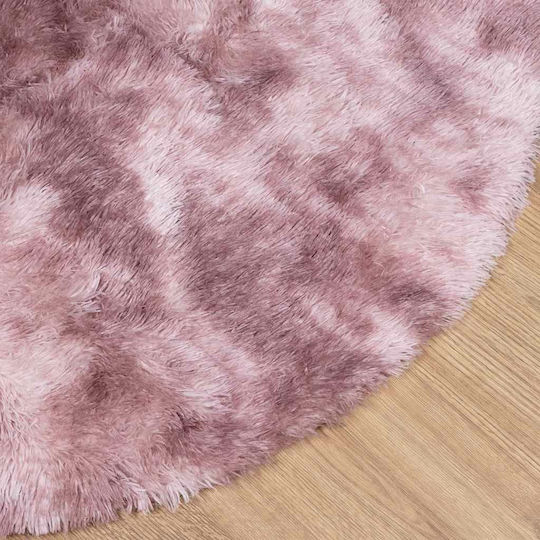 vidaXL Anti-slip Rug Rectangular Shaggy Dk. Pink