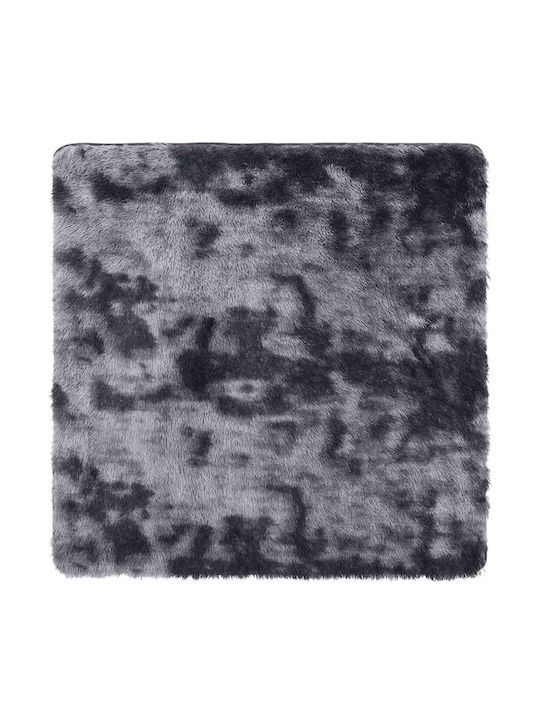 vidaXL Anti-slip Rug Rectangular Shaggy Dark Grey