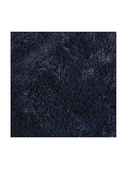 vidaXL Anti-slip Rug Rectangular Shaggy Blue