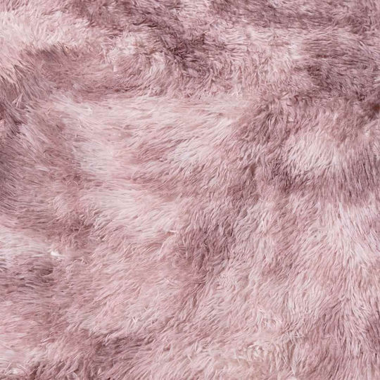 vidaXL Anti-slip Rug Rectangular Shaggy Dk. Pink