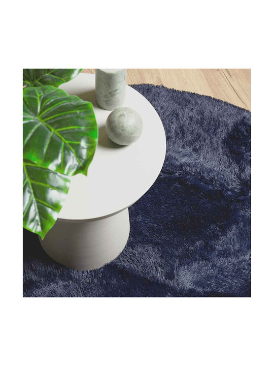 vidaXL Αντιολισθητικό Χαλί Ορθογώνιο Shaggy Μπλε 120x120cm