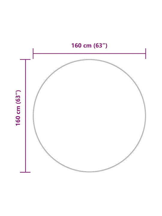 vidaXL Αντιολισθητικό Χαλί Ορθογώνιο Shaggy Ροζ 160x160cm
