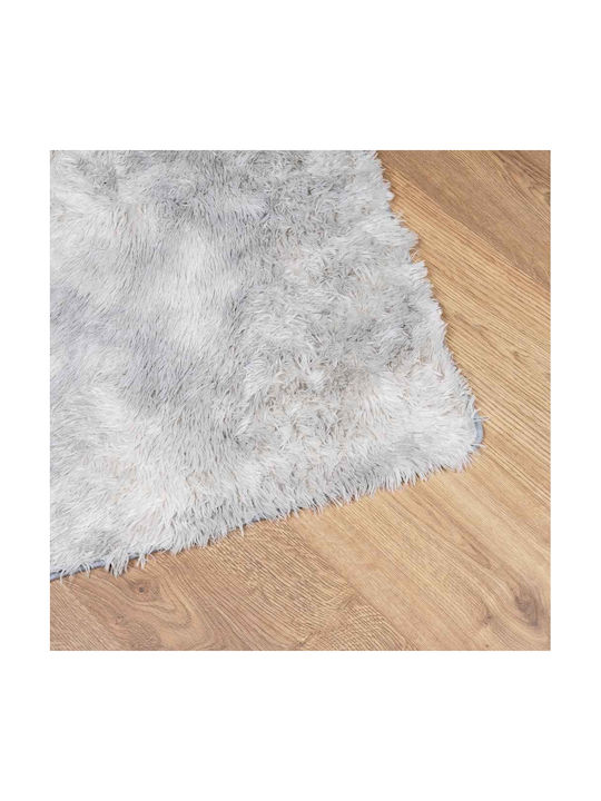 vidaXL Anti-slip Rug Rectangular Shaggy Light Grey - Grey