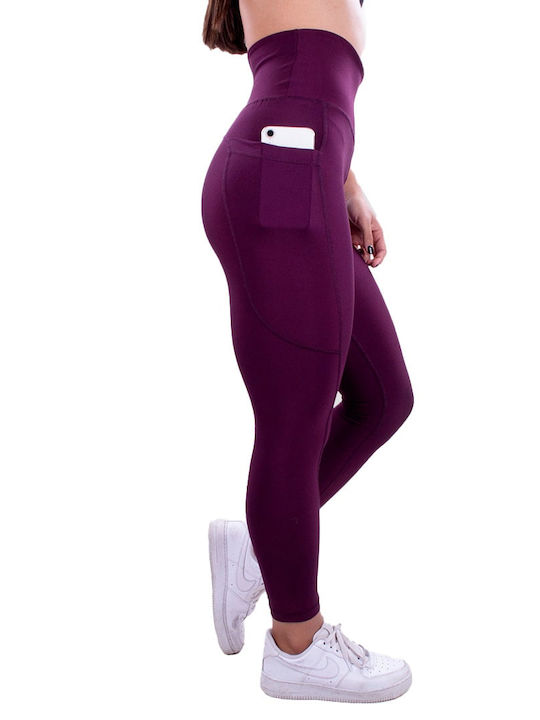 Women's Long Firming High Waist & Push Up Purple