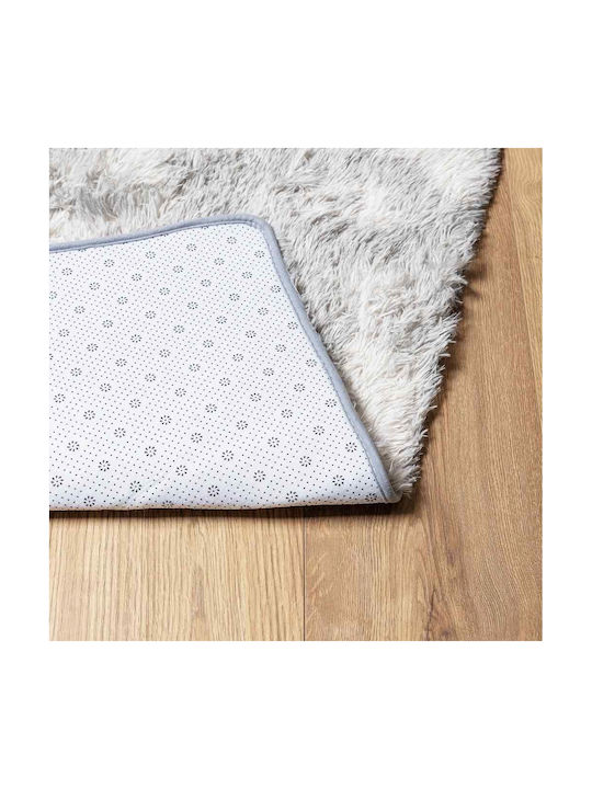 vidaXL Anti-slip Rug Rectangular Shaggy Light Grey - Grey