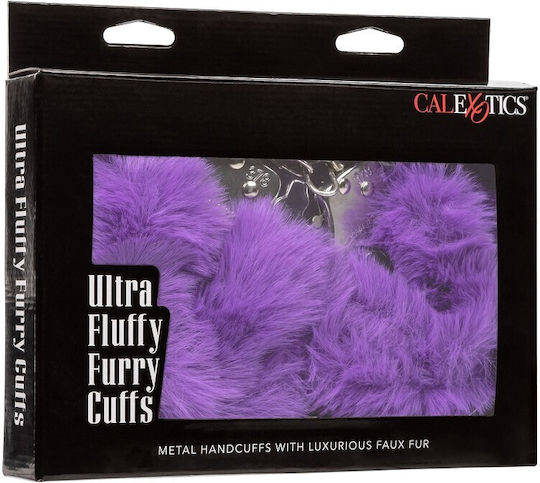 Calexotics Ultra Fluffy Furry Handcuffs in Purple Color