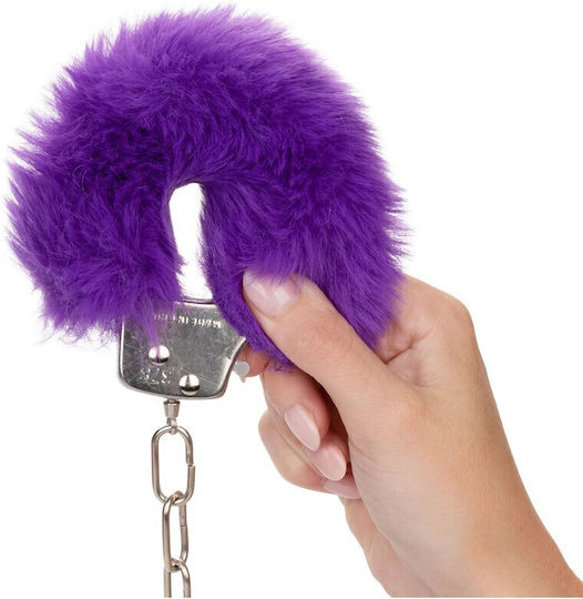 Calexotics Ultra Fluffy Furry Handcuffs in Purple Color
