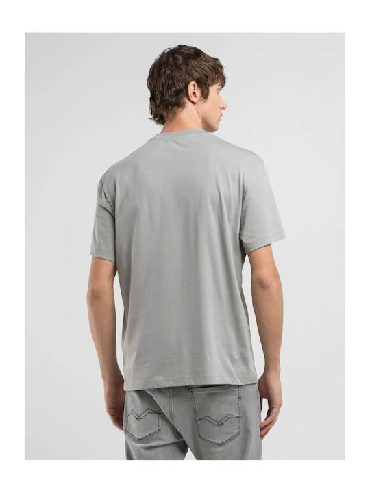 Replay Print T-shirt Dimgrey