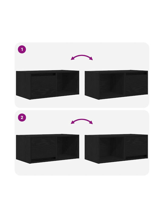 TV-Ständer Schwarz M60xT31xH25.5cm