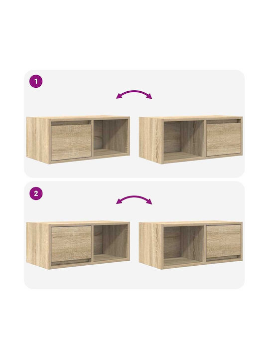 vidaXL TV Stand Brown 60x31x25.5cm