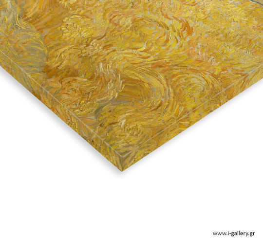 Canvas Painting Wheatfield A Reaper Van Gogh Diptych 60x40cm 2 Pieces 30x40cm