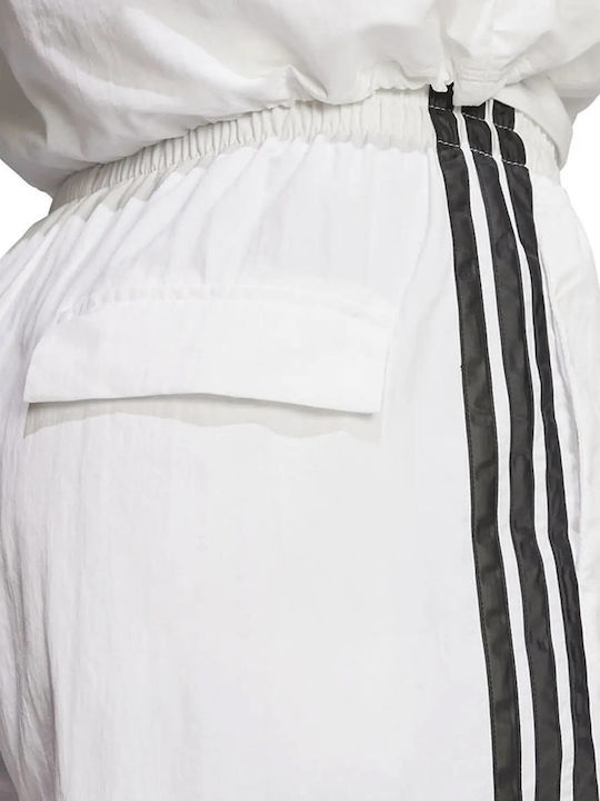 Essentials 3-Stripes Γυναικείο Αθλητικό Σορτς White