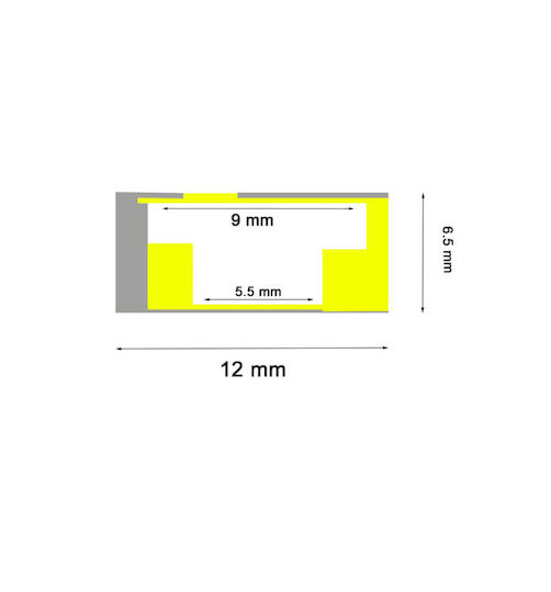 Προφίλ Flexible Silicone 6mm X 12mm