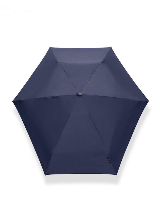 Senz° Umbrelă de ploaie Compact Albastru
