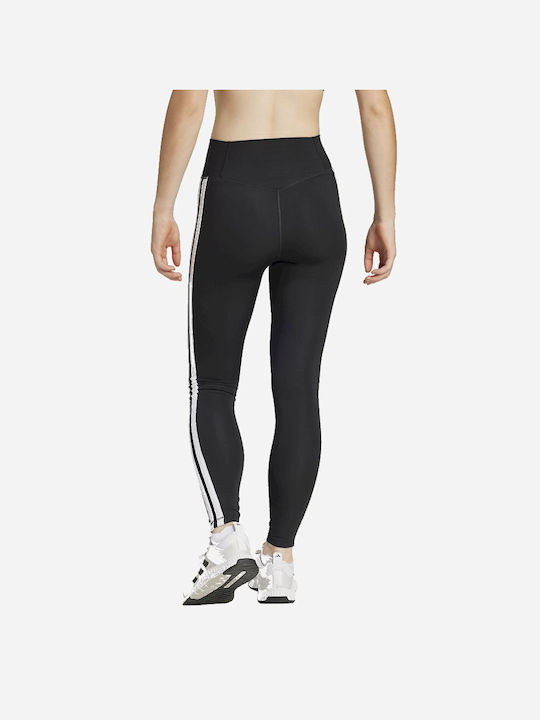 adidas Optime Essentials 3-stripes Women's Cropped Legging Black