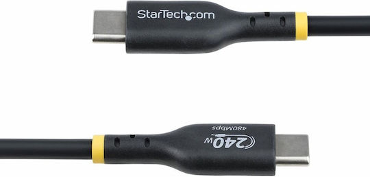 StarTech USB 2.0 Cable USB-C male - USB-C 240W PD Μαύρο 4m USB2EPR4M