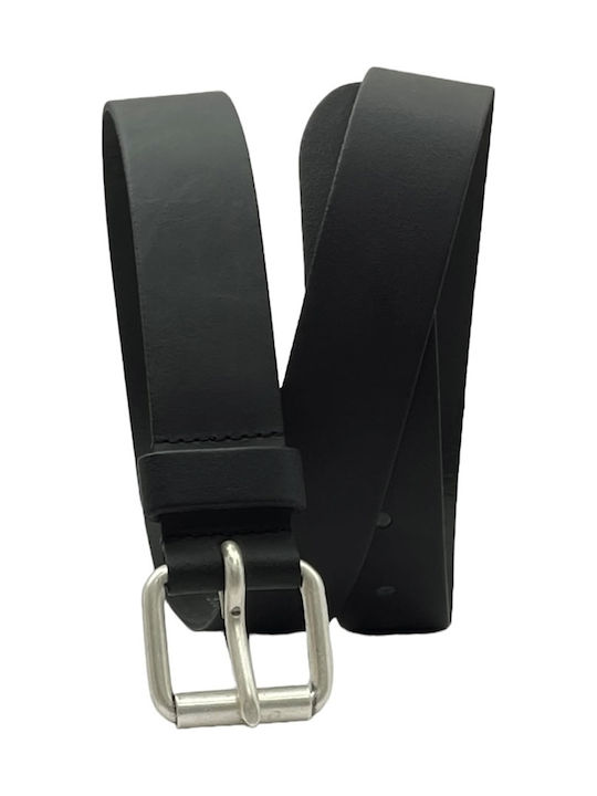 Herren Gürtel Leder Schwarz