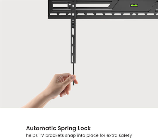 Powertech PT-1368 Wandhalterung für Fernseher bis 100" und 75kg Silber
