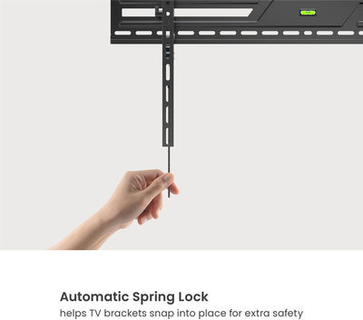 Powertech PT-1368 Wandhalterung für Fernseher bis 100" und 75kg Silber