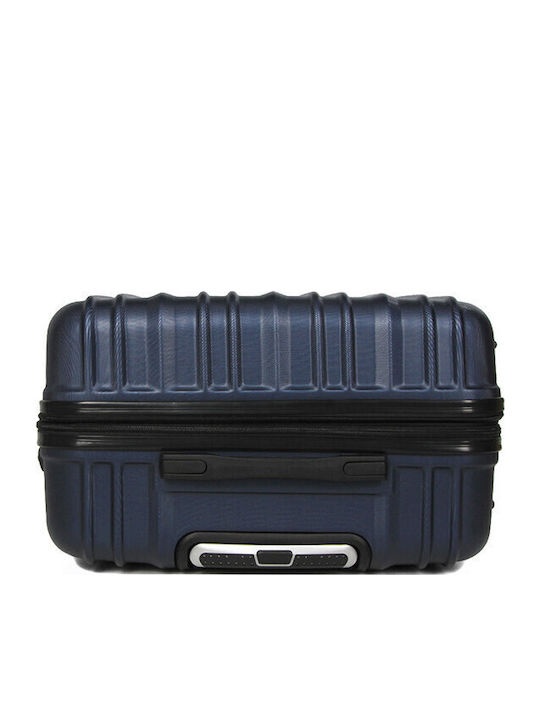 WORLDLINE Reisekoffer Hart Blau mit 4 Räder Höhe 55cm