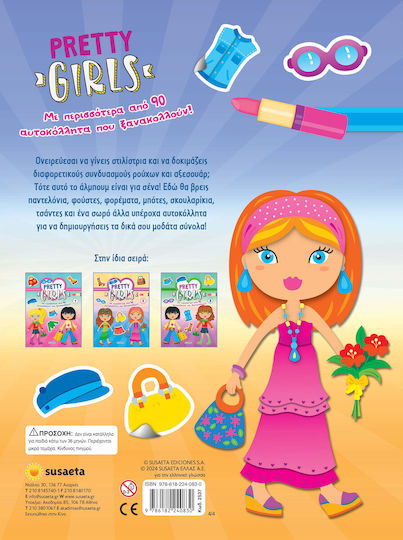 Pretty Girls 4, With more than 90 re-stickable stickers!