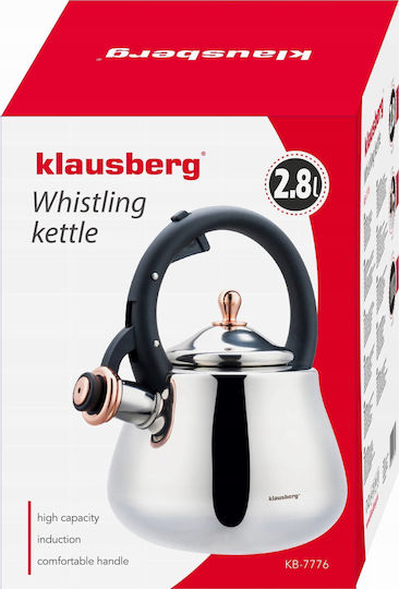 Klausberg Βραστήρας Ανοξείδωτος Γκρι 2800ml