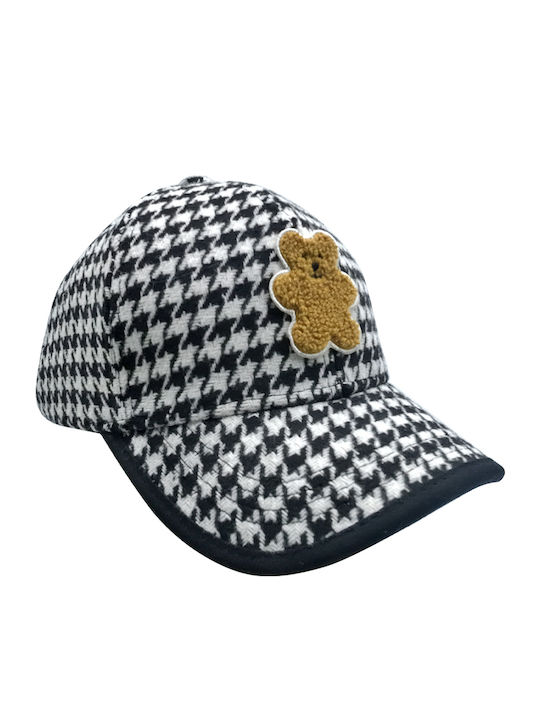 Brims and Trims Детска Шапка Шапка с козирка Текстил Бял Black and white teddy bear