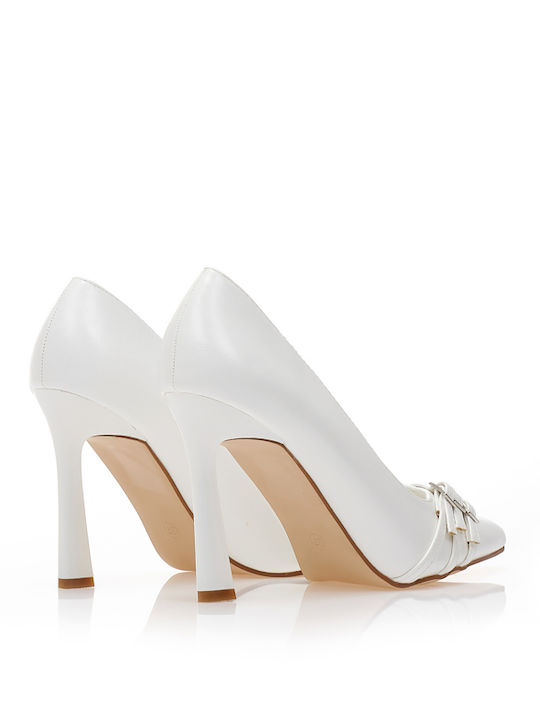 Pumps mit hohem Absatz Weiß