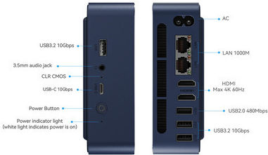 Beelink EQ14 Мини PC (N-Series N150/16GB DDR4/500GB SSD/W11 Pro)