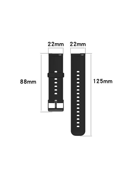 Λουράκι Navy Μπλε (Galaxy Watch (46mm) / Gear S3Redmi Watch 5 Active / Watch 5 LiteHuawei Watch GT/GT Pro 2/3/4/5 / Ultimate 46mmHonor GS ProAmazfit GTR 3 / GTR 3 ProRealme Watch S Pro)
